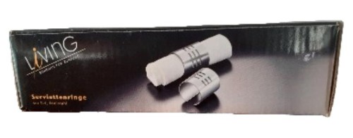 Serviettenringe Zylinder Silber Modern Festlich Edelstahl - Bild 1