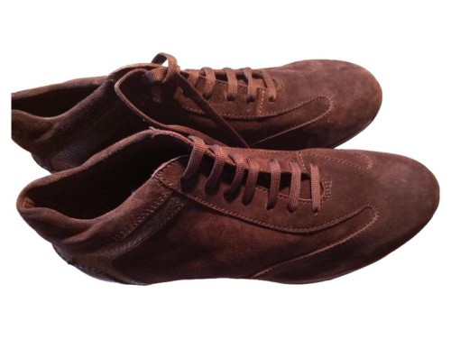 SIOUX Sneaker Herren Schnürschuhe Braun Wildleder 41 Freizeit