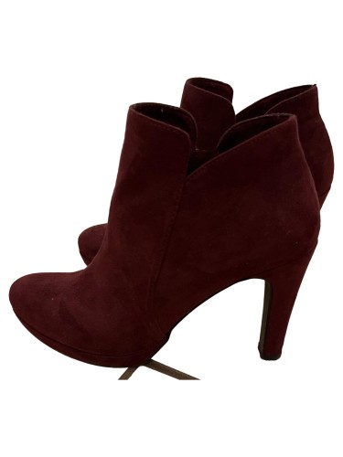 TAMARIS Stiefeletten Damen 37 Rot Elegant High Heels Ankle Boots
