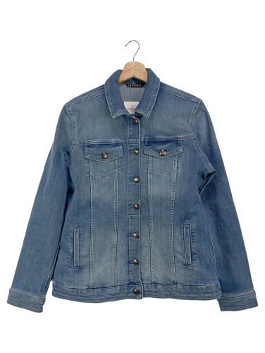 JETTE JOOP Jeansjacke Damen 40 M Blau Baumwolle Vintage Streetwear