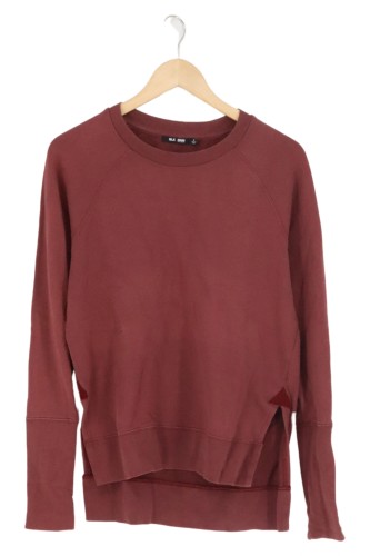 BLK DNM Pullover Damen 36/S Rot Casual Sweatshirt Langarm