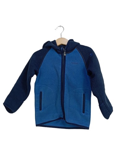 JAKO-O Kinder Fleecejacke 92/98 Blau Kapuze Reißverschluss