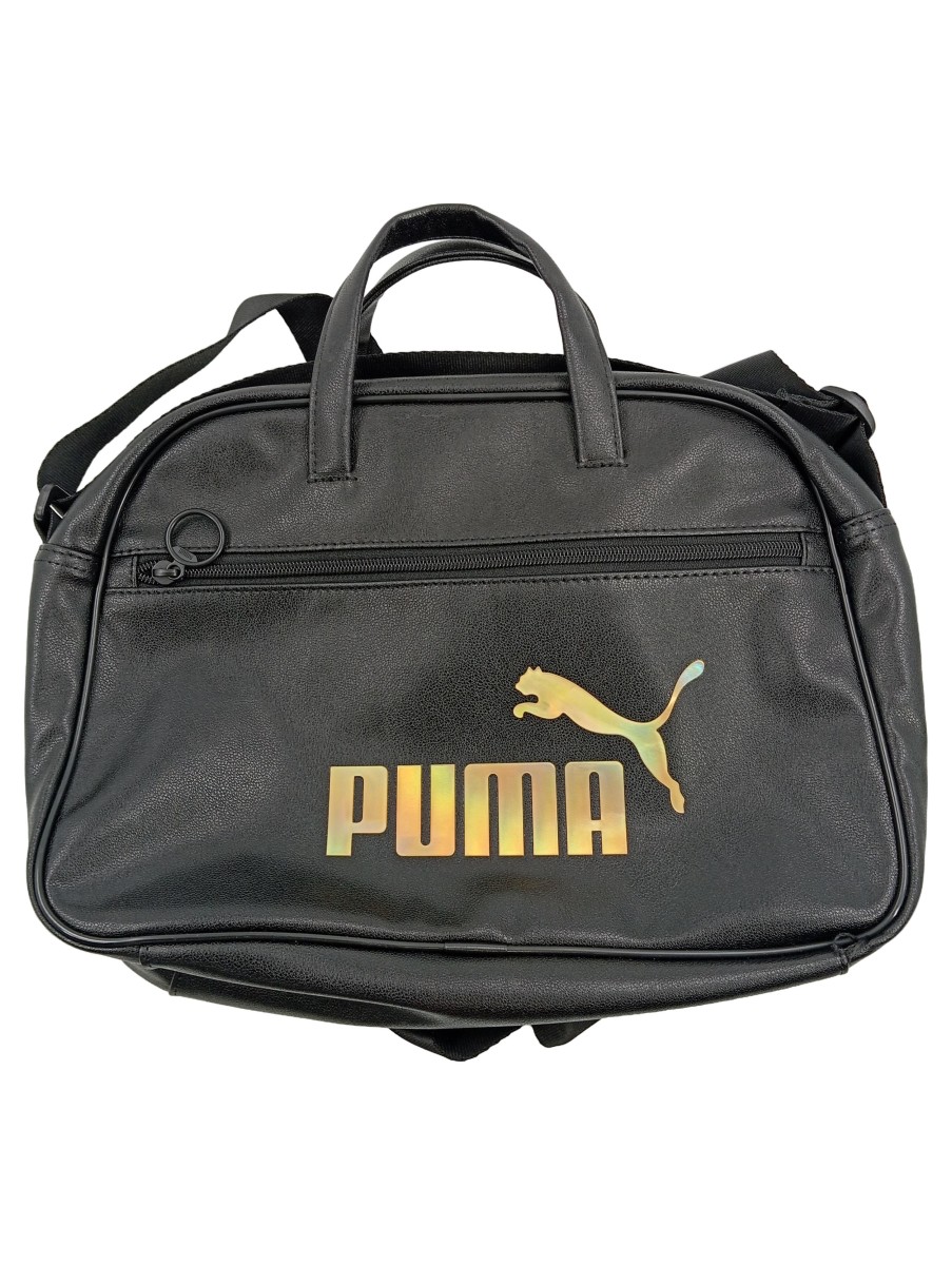 PUMA Sporttasche Groß Schwarz Polyester Logo-Print Reisetasche