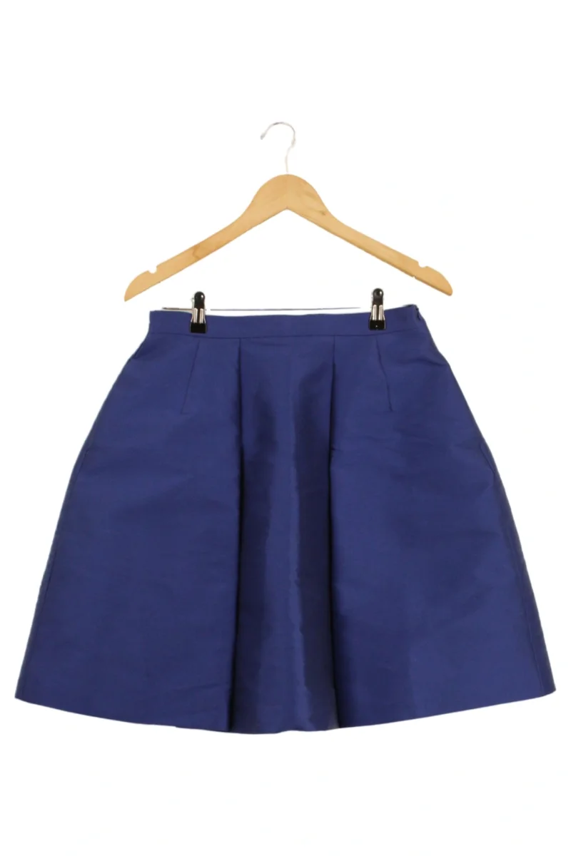 PHILOSOPHY Damen Faltenrock Gr. 42 XL Blau Elegant Klassisch Midi