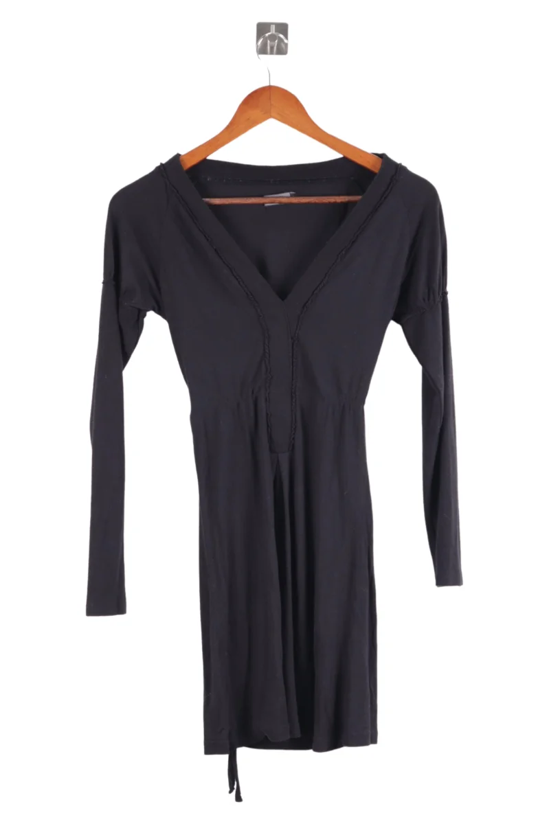 Damen Freizeitkleid Schwarz Gr. 38/M Viskose Casual Elegant