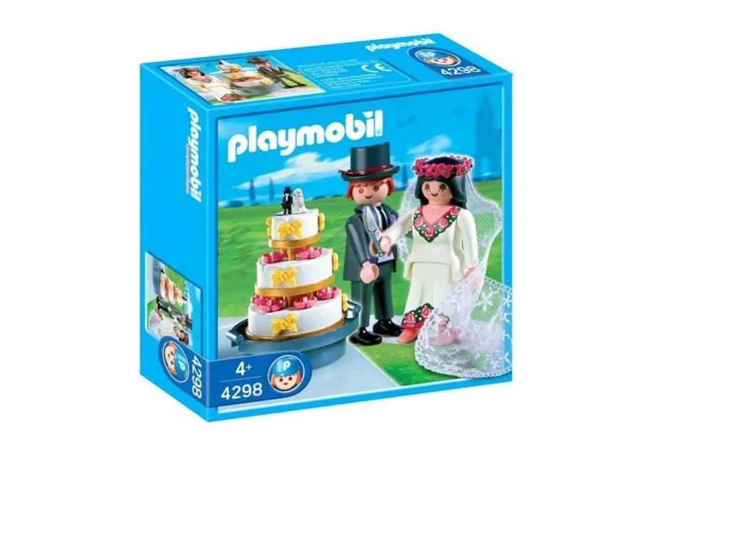 Wedding Brautpaar mit Hochzeitstorte Spielfiguren-Set 4298