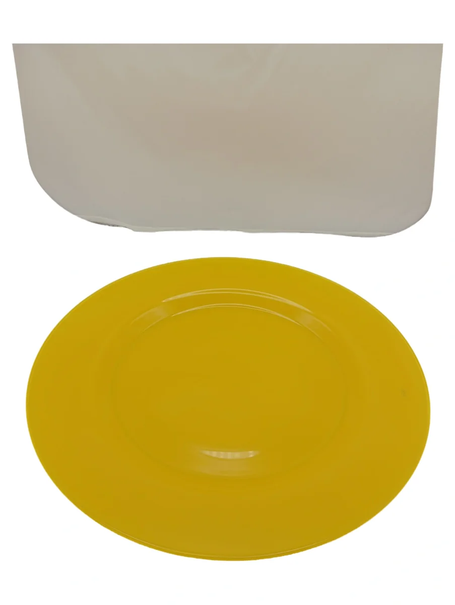 TCHIBO TCM Essteller Gelb Keramik 33 cm Casual Teller