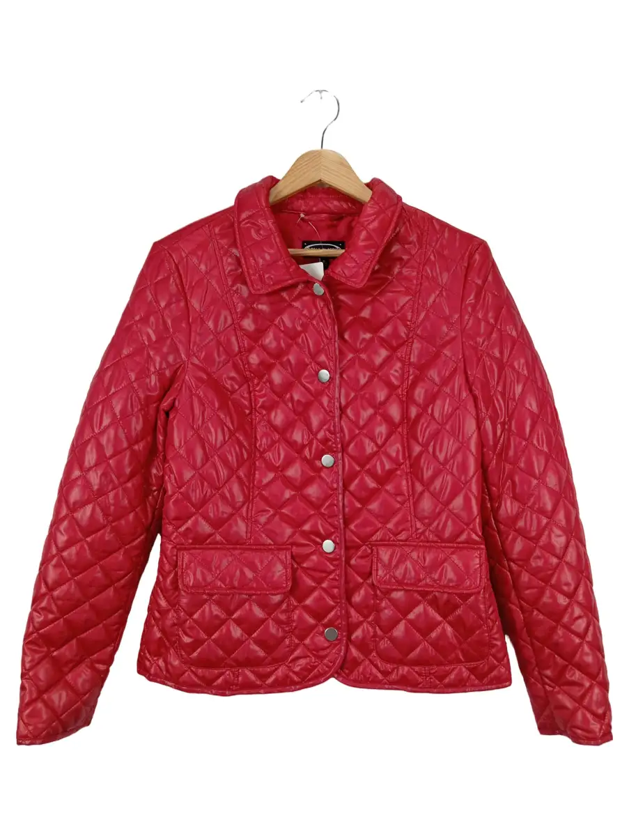 Damen Steppjacke Rot Gr. 36/S Klassisch Freizeit