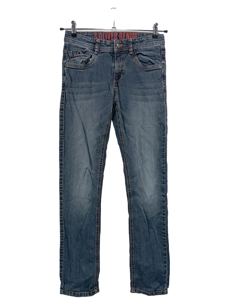 Damen Jeans Regular Fit W28/36 Blau Casual Denim Hose