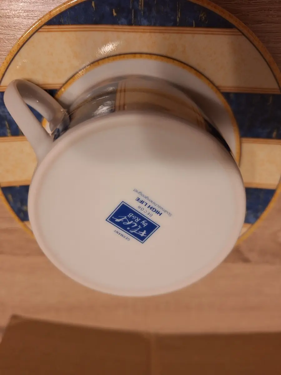 FLIRT BY R&B Tasse mit Untertasse Mehrfarbig Porzellan…