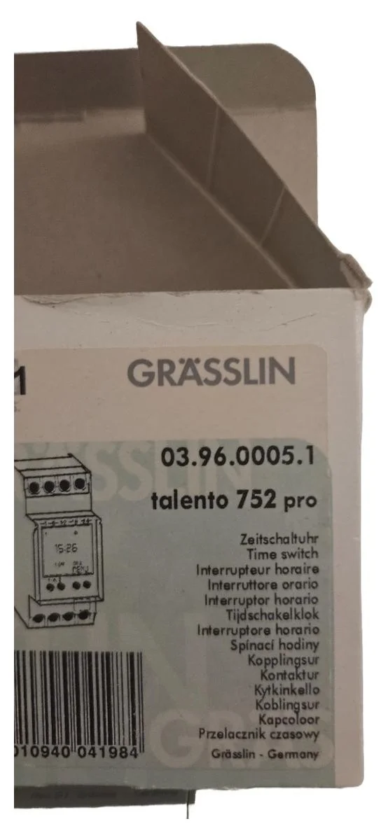 GRÄSSLIN Talento 752 pro 03.96.0005.1 Timer Grau Digitale…