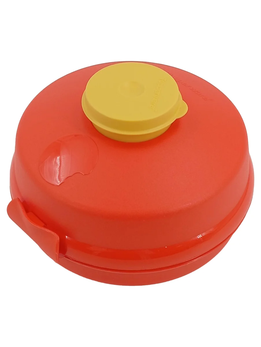 TUPPERWARE Lunchbox Rot Gelb Klappdeckel Snackbox 14cm…