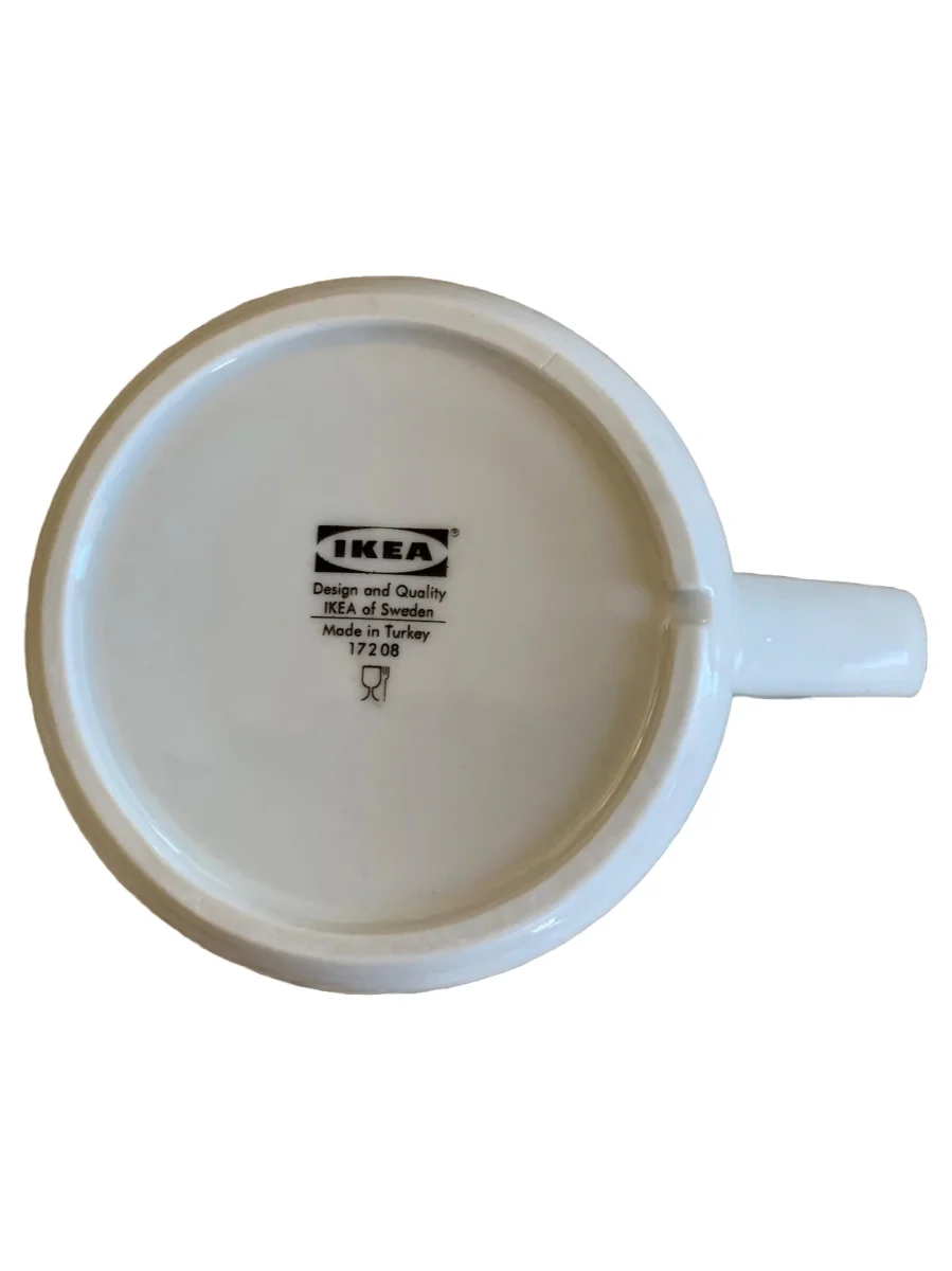 IKEA Tasse Weiß Porzellan Uni Basic Minimalistisch Alltag…