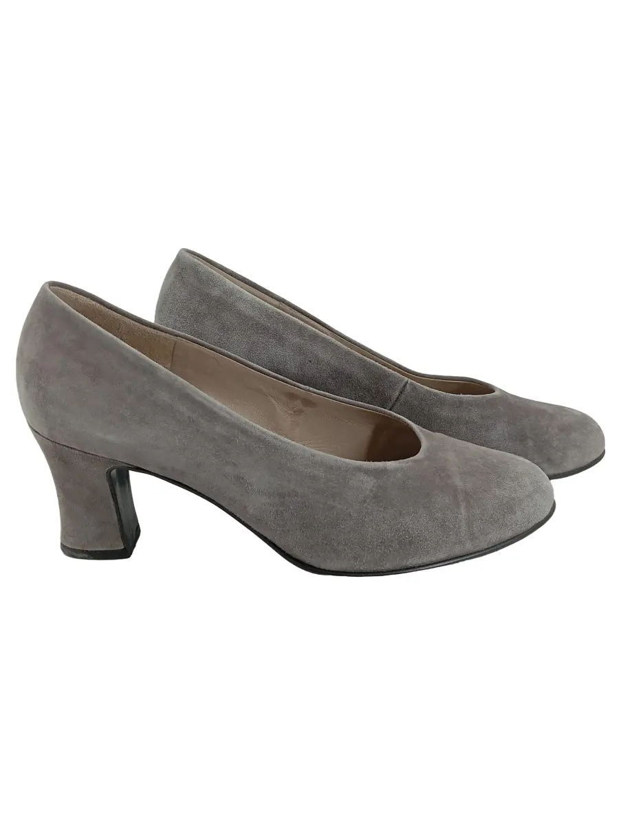 Pumps Damenschuhe Gr. 36 Grau Klassisch Elegant