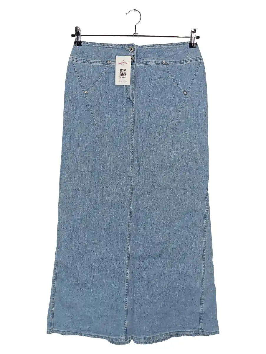 Damen Jeansrock Gr. 42 Blau Casual Maxirock