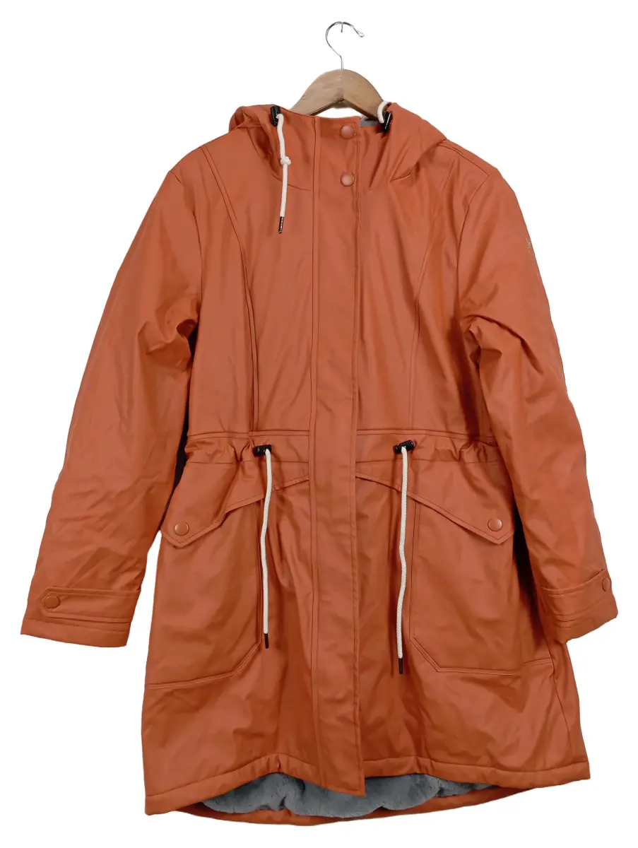 DINGY WEATHER Regenjacke Damen Orange Gr. 40/L Polyester Uni Outdoor Langarm