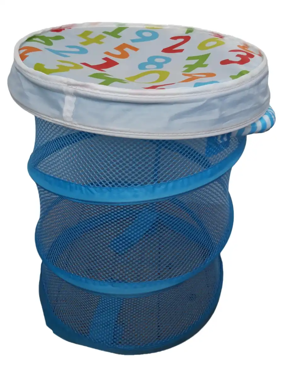 IKEA Wäschekorb Zahlenmotiv Blau Faltbar Kinderzimmer…