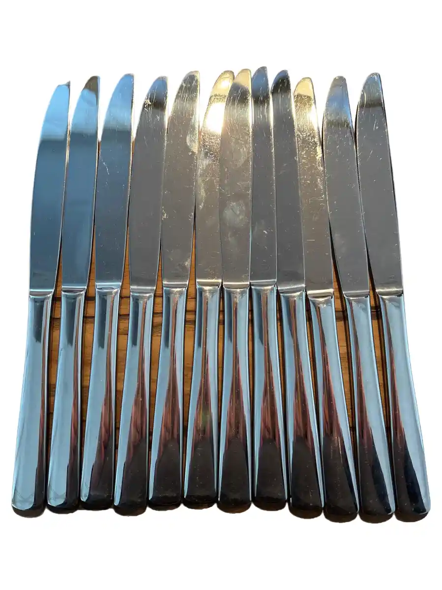 RÖSLE Besteckset Silber Edelstahl Uni Modern Alltag 12 Teile