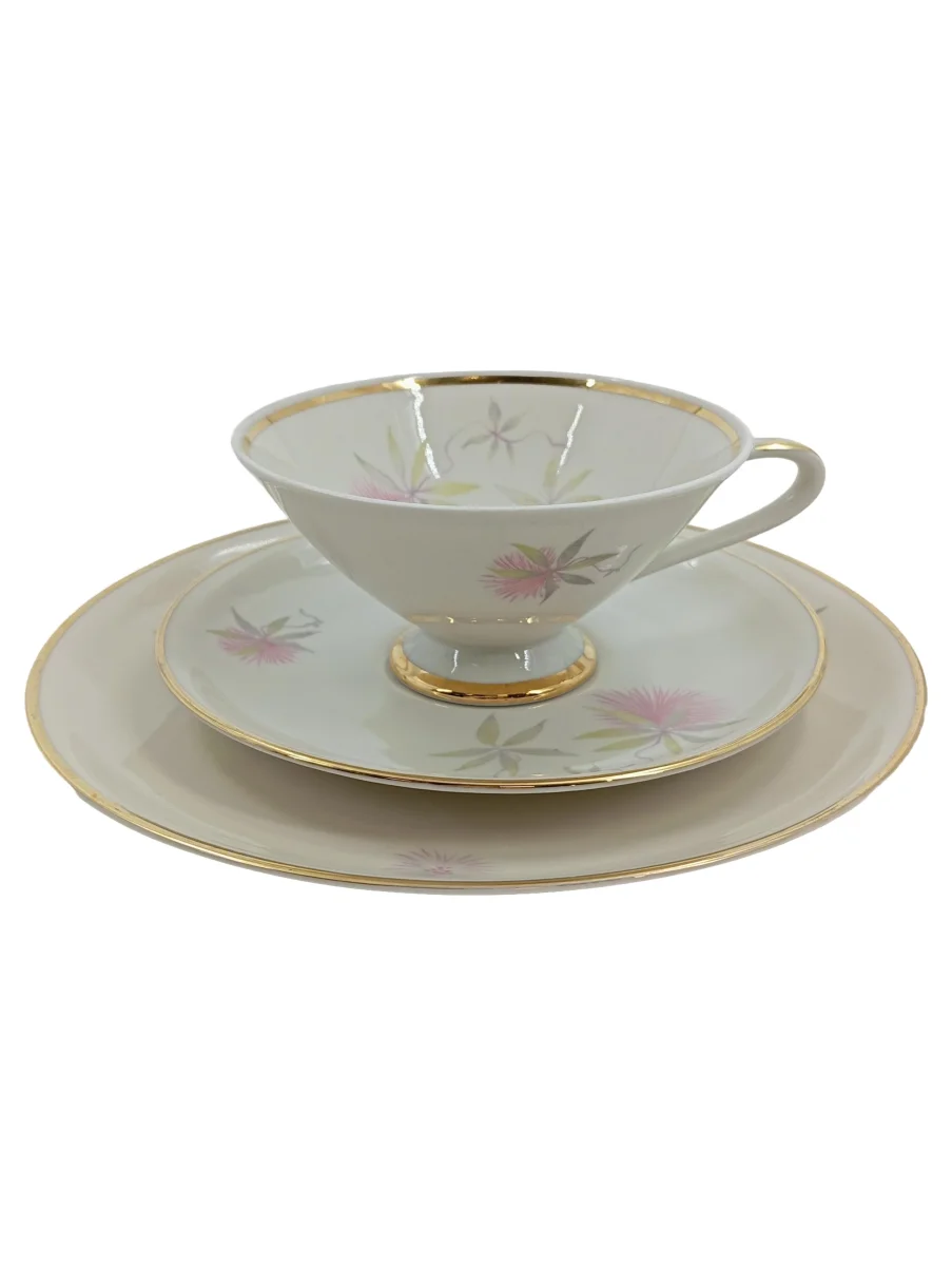 HUTSCHENREUTHER Tasse mit Untertasse Beige Porzellan…