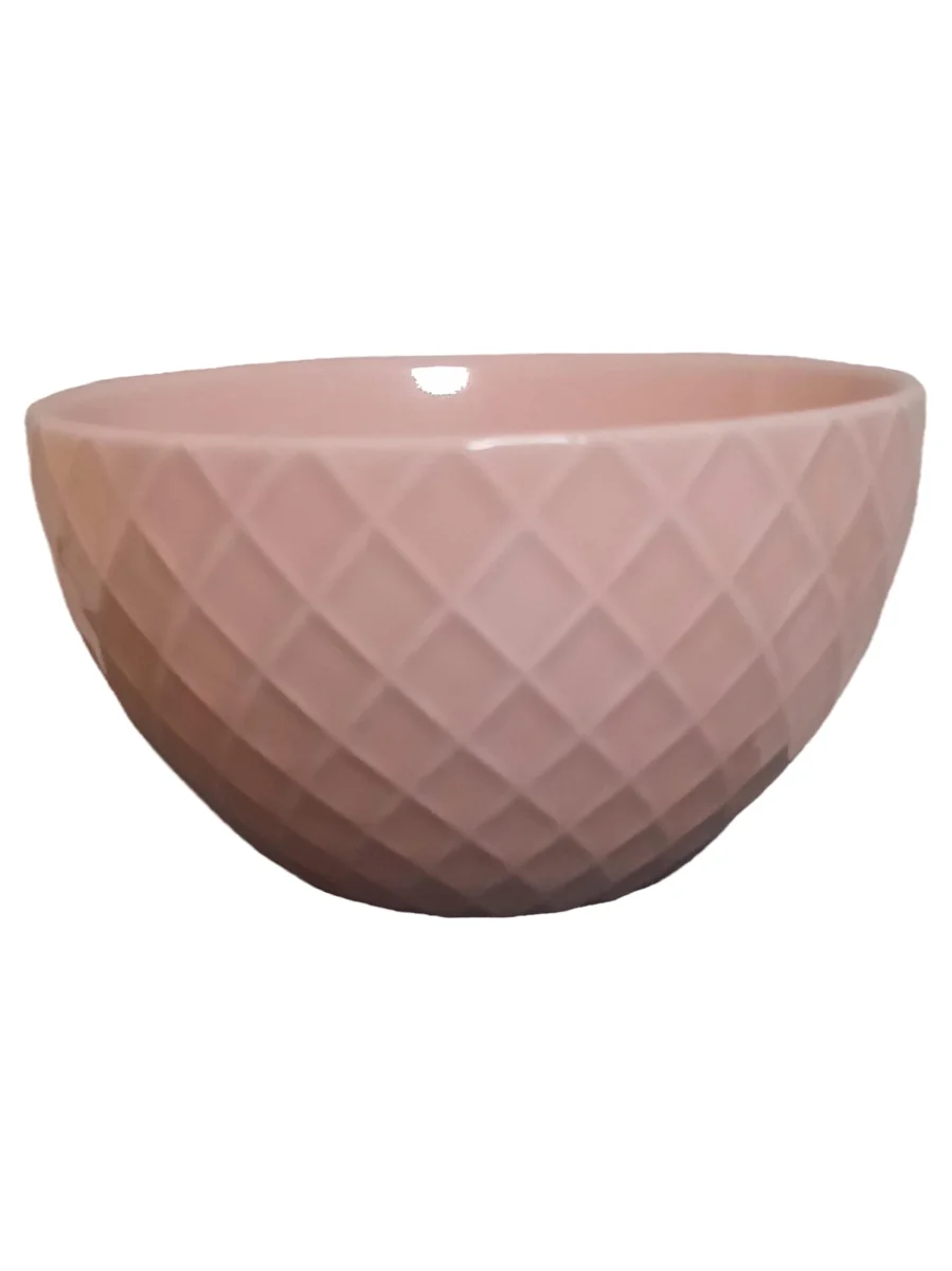 IKEA Dekoschale 10cm Höhe 5cm Rosa Keramik Geometrisch…