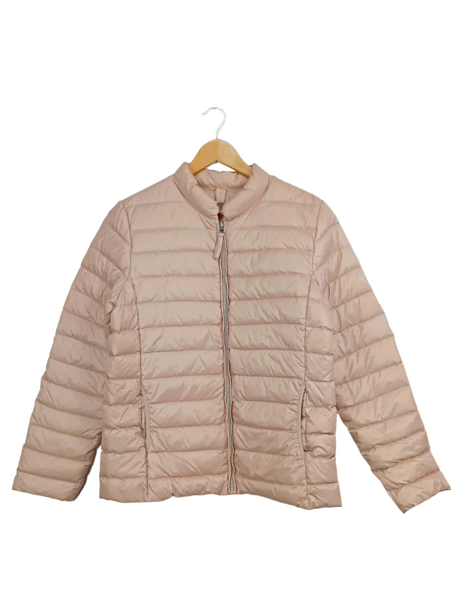 OPUS Steppjacke Damen Gr. 40/L Rosa Polyester Uni Casual Langarm Freizeit