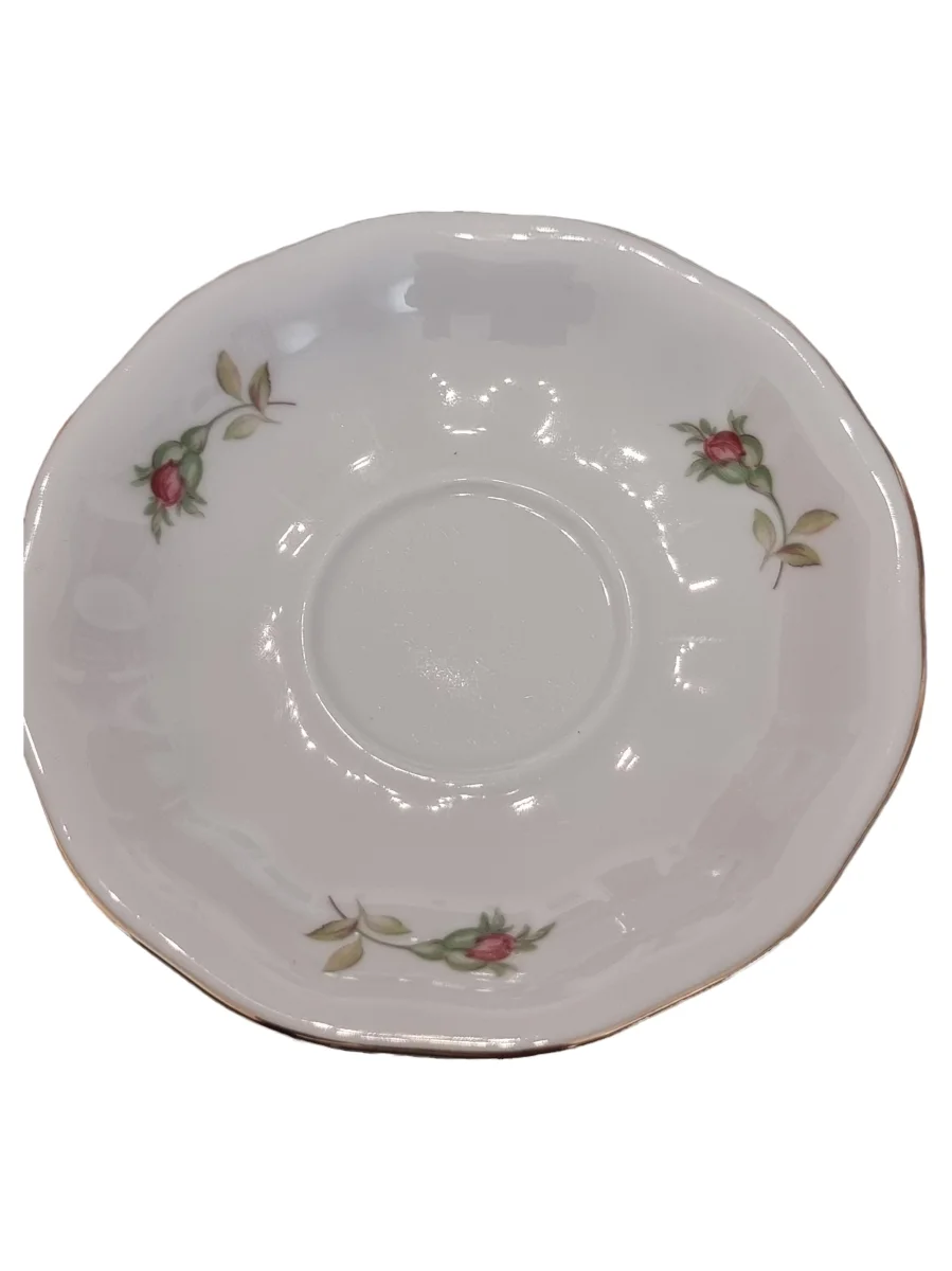 MF DESIGN Unterteller Weiß Porzellan Rosen Blumenmuster…