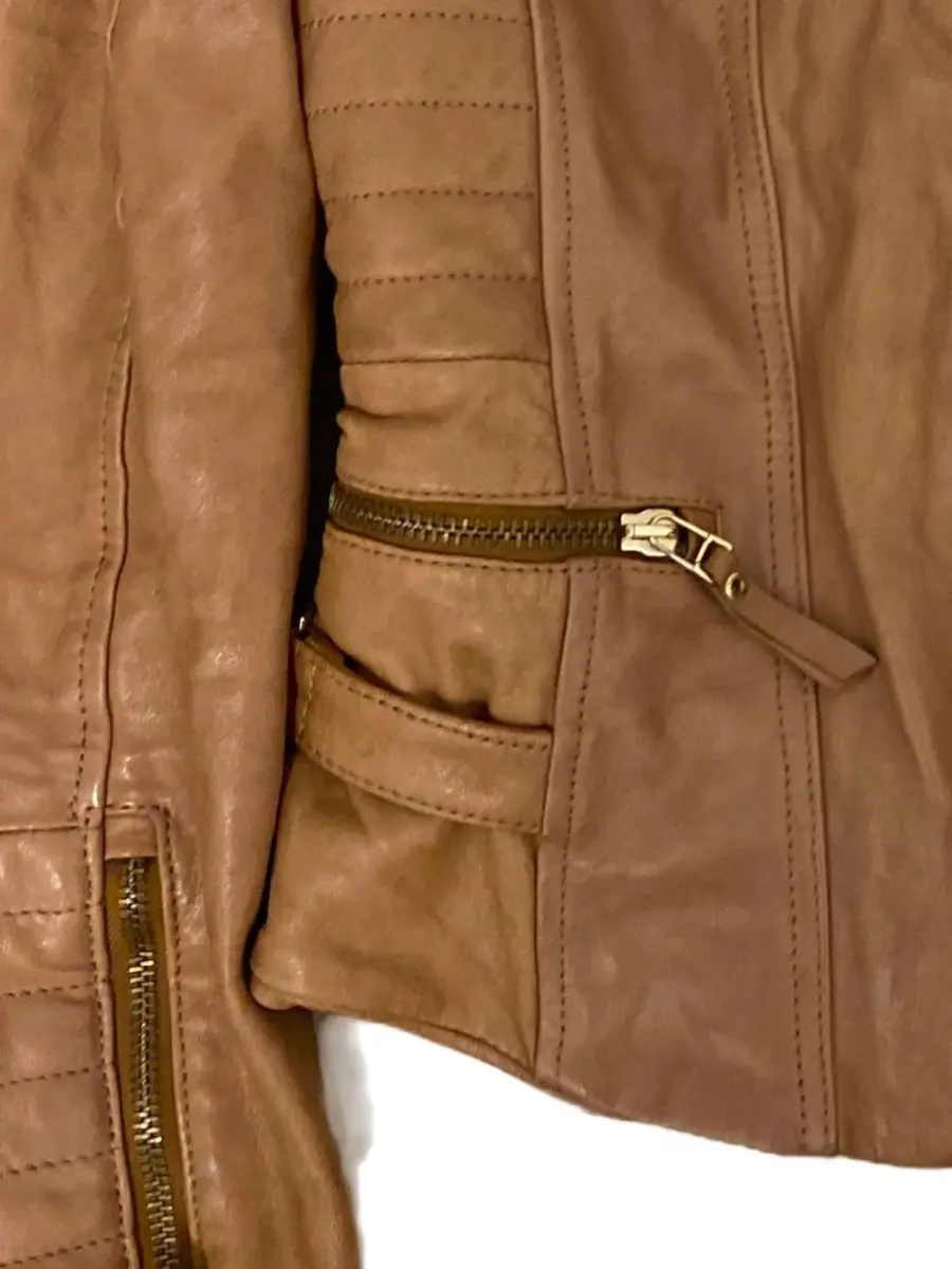 MASSIMO DUTTI Lederjacke Bild 4