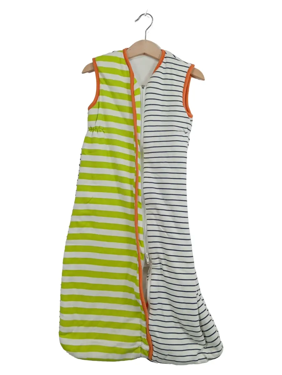 ALVI Baby Schlafsack Gr. 70 Wei Herz Muster Gepunktet