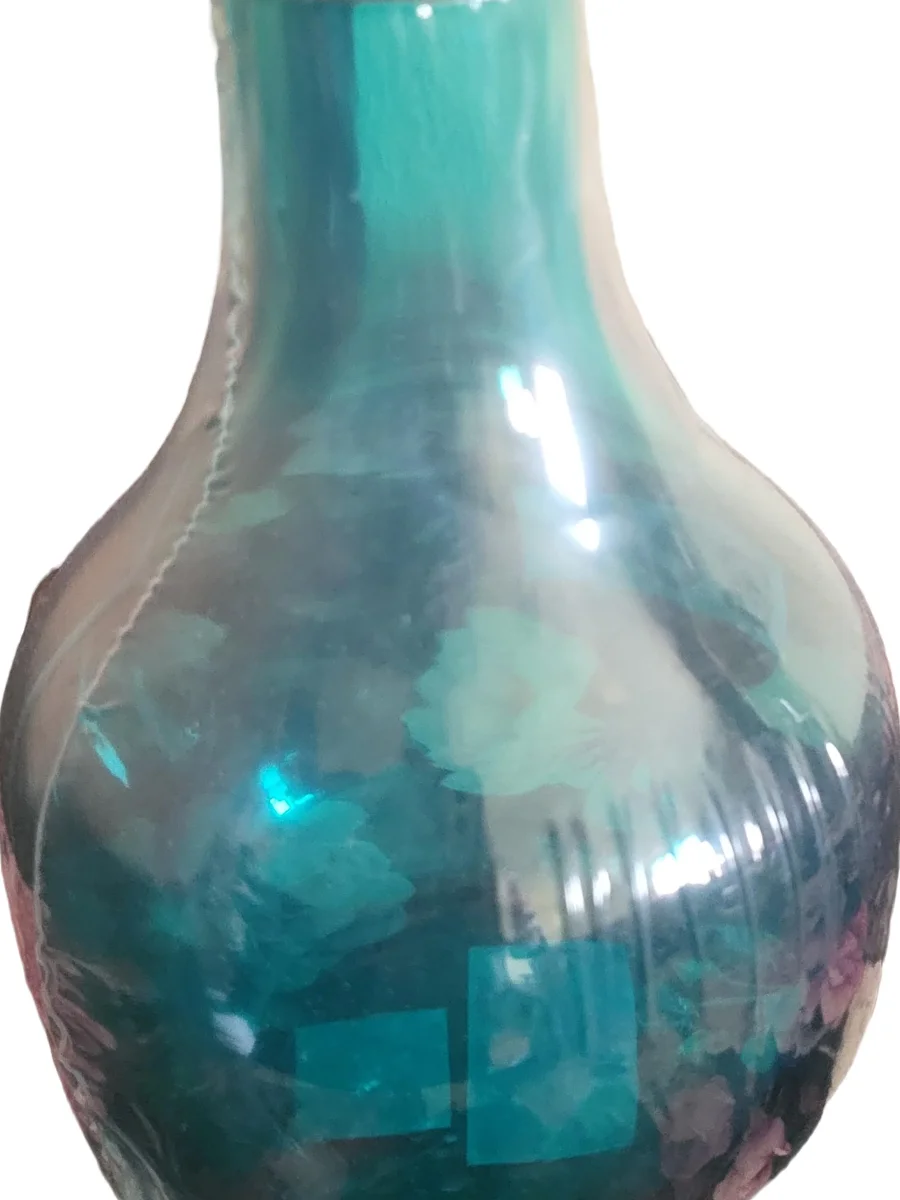 IKEA Vase Türkis Glas Flaschenform Uni Modern 12 cm…