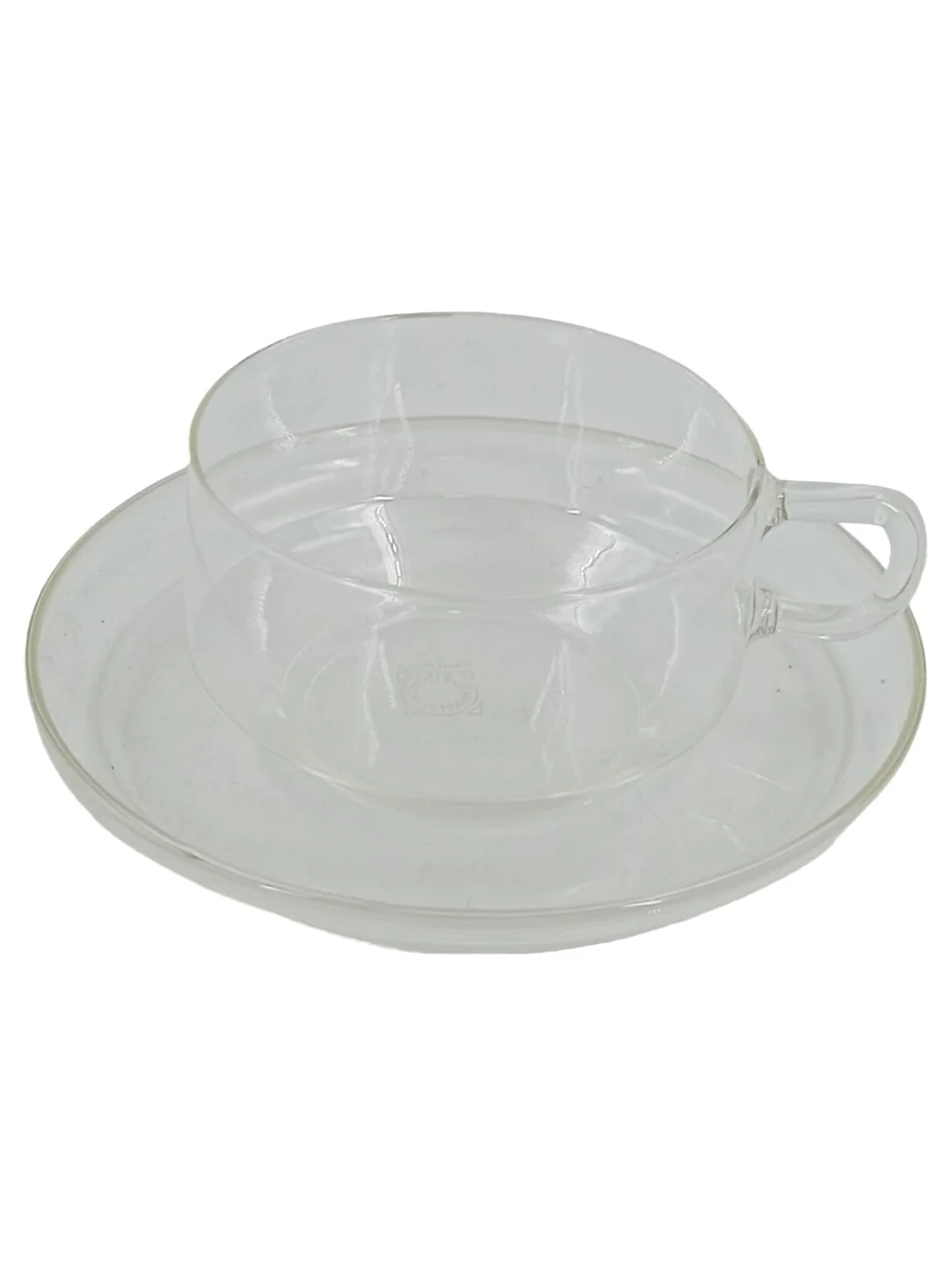 JENAER GLAS Tasse mit Untertasse Transparent Uni Klassisch…