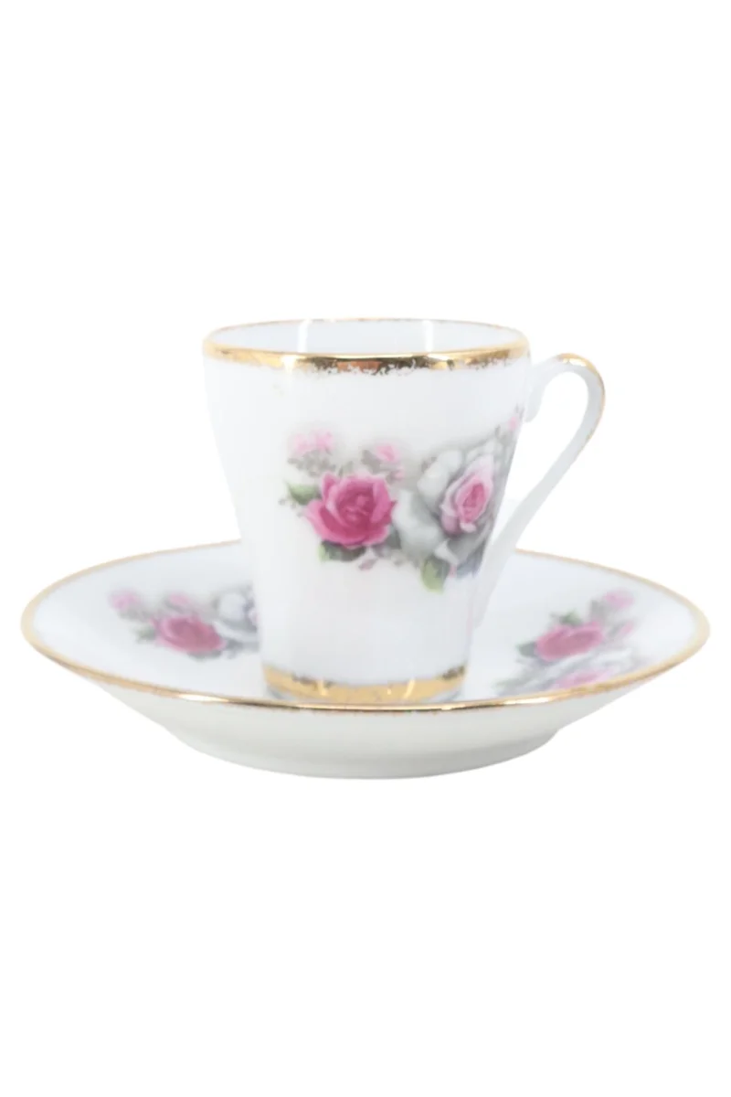 Vintage Geschirr mit Blumenmuster