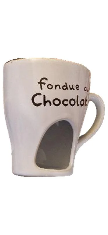 DEPOT Schokofondue Schokoladenfondue Tasse Gabel Fondue au…