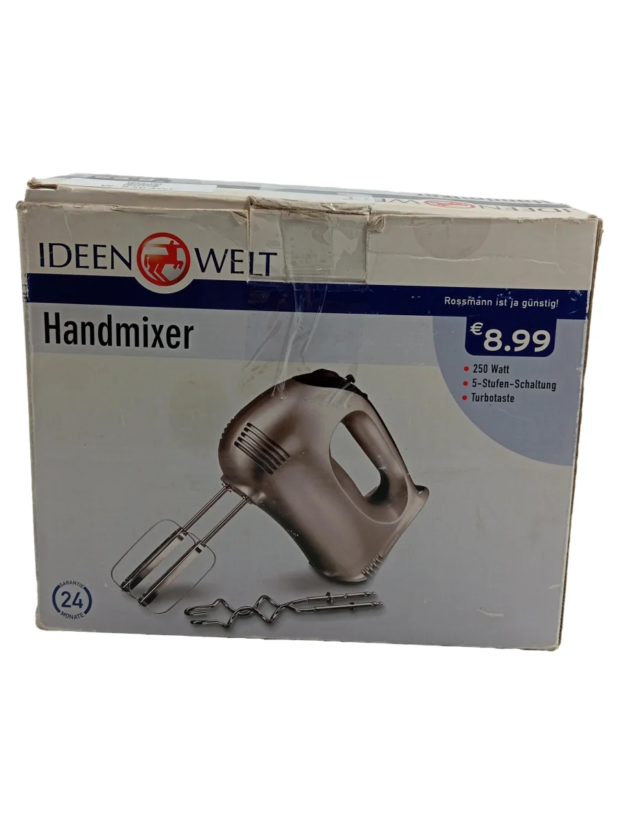 IDEENWELT Handrührgerät Handmixer 250 Watt 5-Stufen…