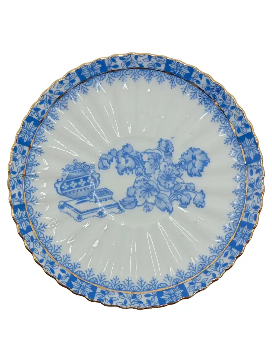 TUPPACK Unterteller China Blau Tiefenfurt Porzellan Blumen…