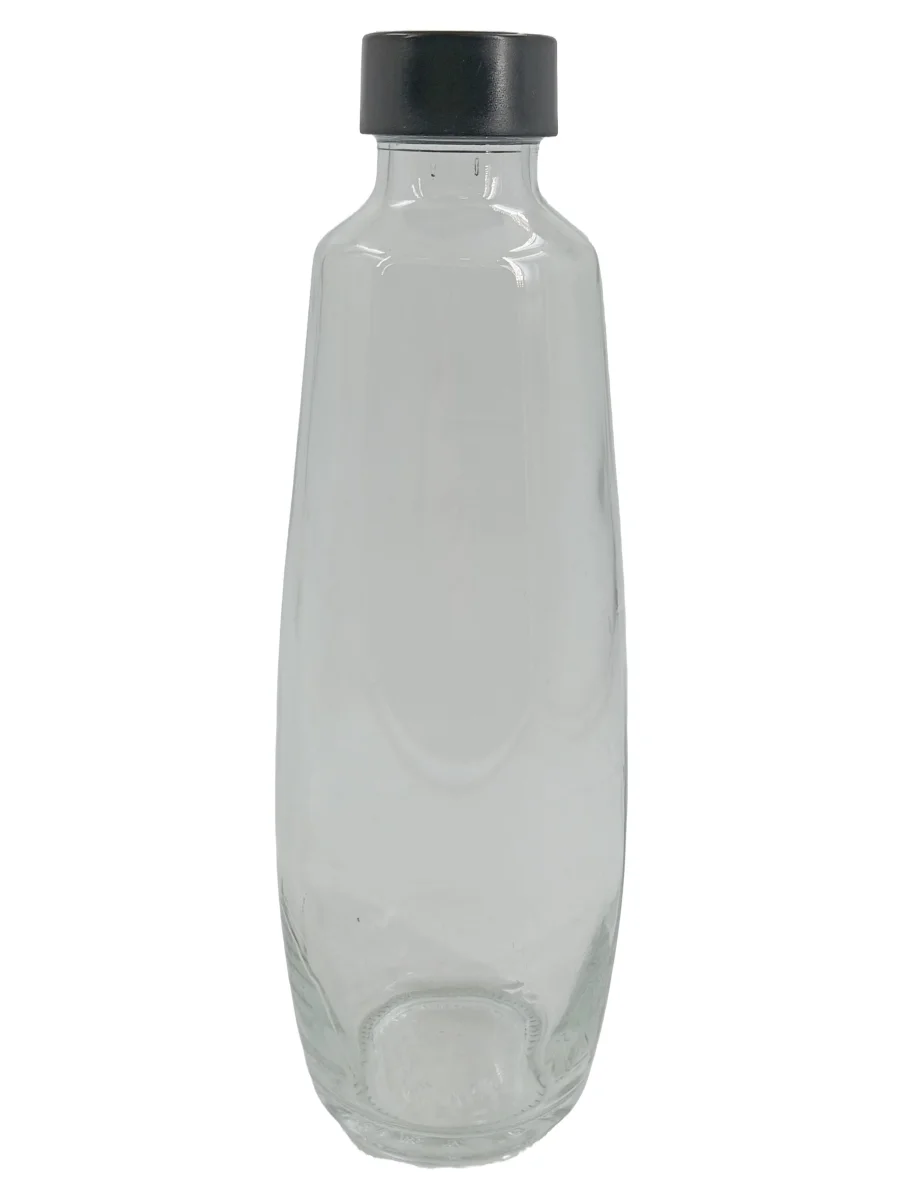 SODASTREAM Trinkflasche Glasflasche schwarzem Deckel 28cm…