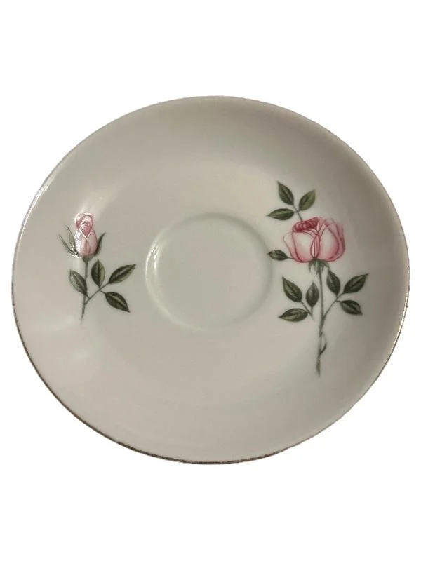 SCHERZER Unterteller Weiß Porzellan Rosen Blumenmuster…