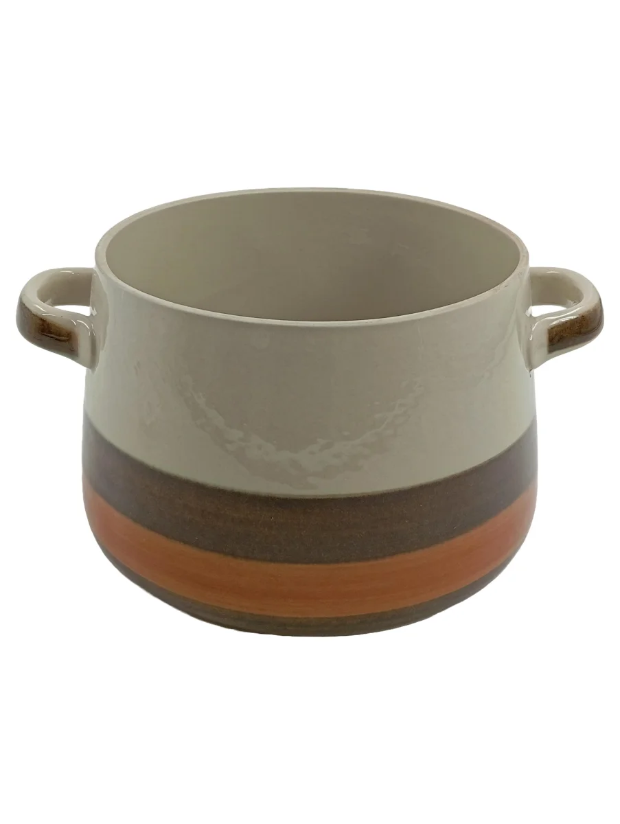 RÖRSTRAND Servierschüssel Beige Porzellan Gestreift Retro…