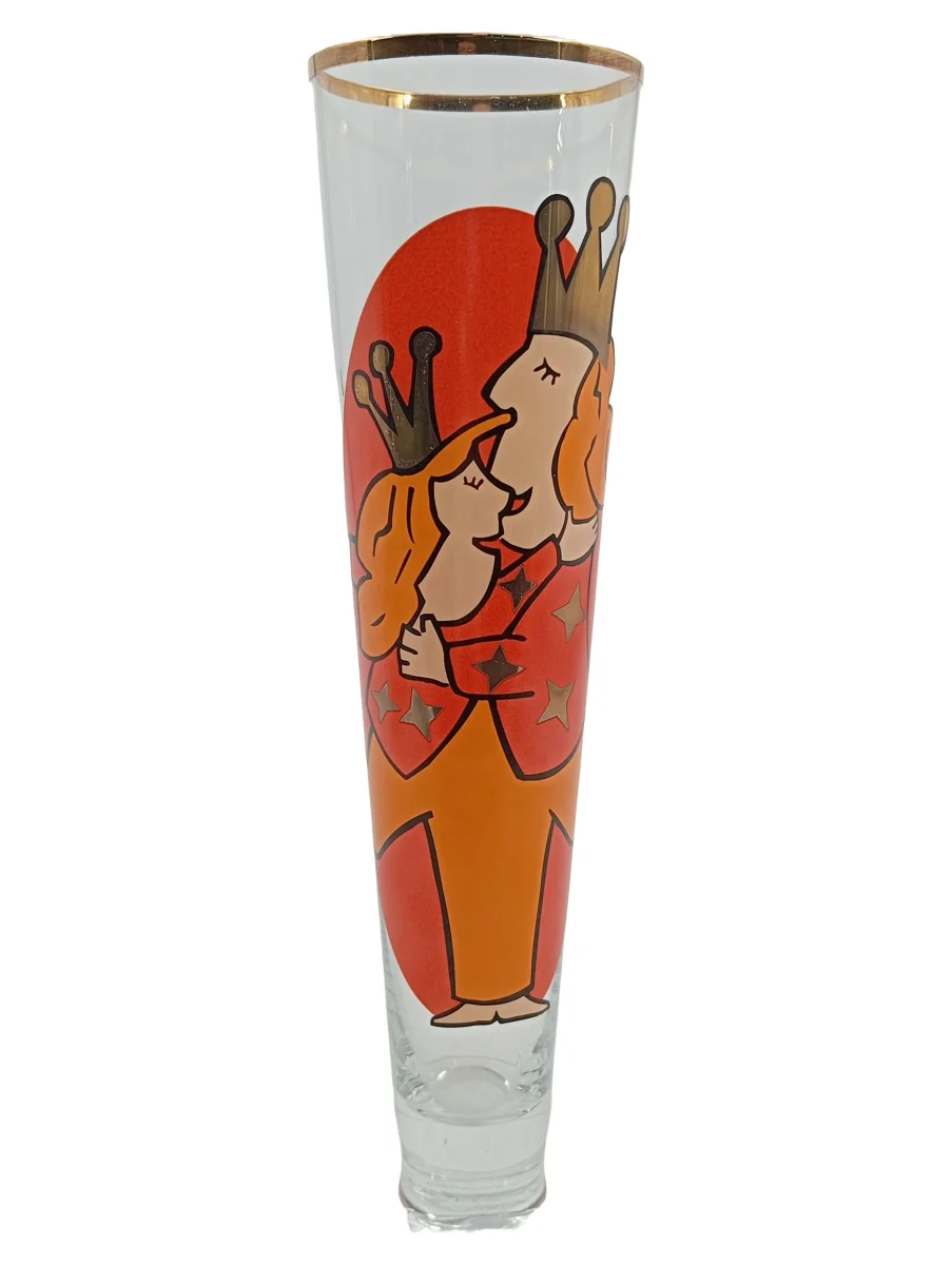 RITZENHOFF Bierglas Rot Krone Grafisch Romantisch…