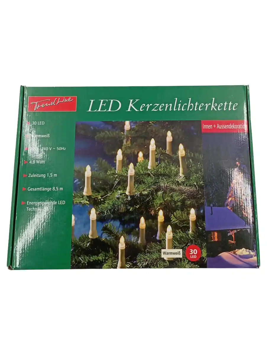TRENDLINE Lichterkette Kerzenlichterkette Warmweiß 8,5m…