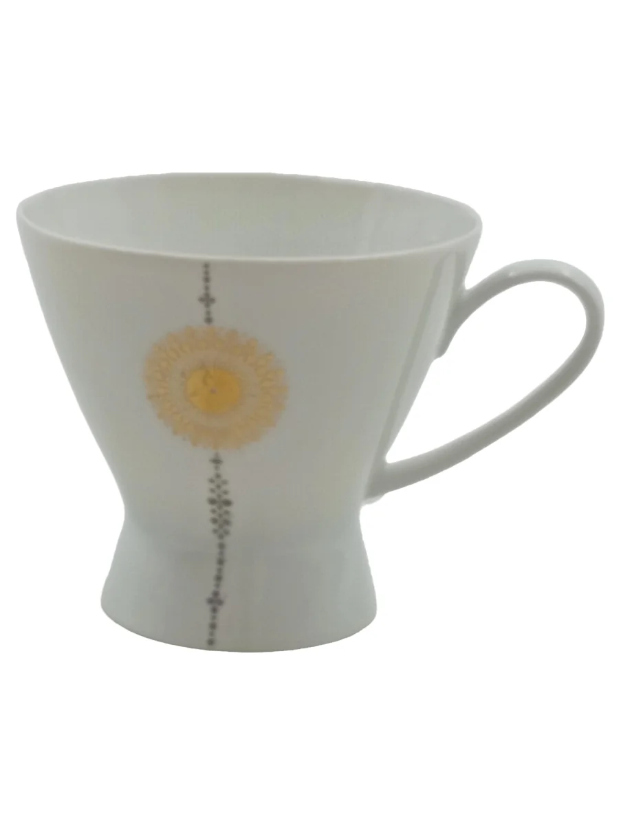 ROSENTHAL Kaffeetasse Weiß Porzellan Blume Florales Muster…