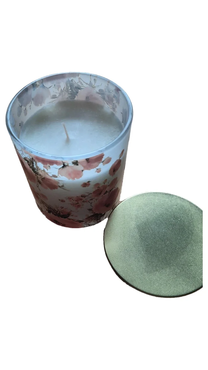 RUBIN LICHT Duftkerze 7cm Duftglas Weiß Wachs Glas…