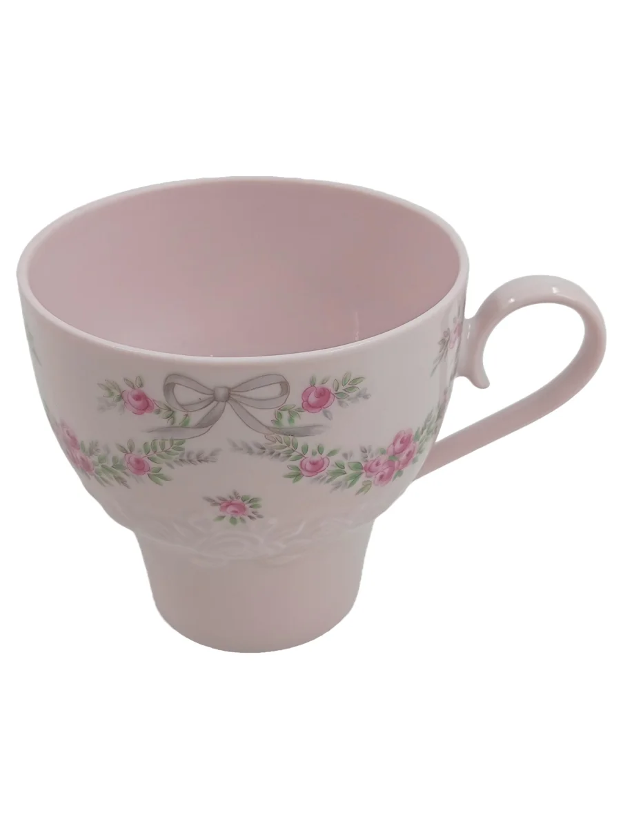 HUTSCHENREUTHER Teetasse Rosa Porzellan Rosen Blumenmuster…