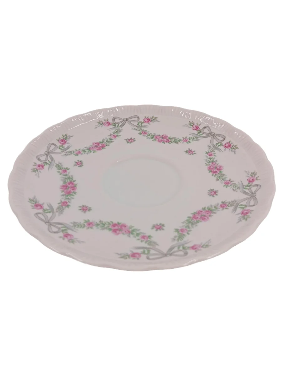 HUTSCHENREUTHER Unterteller Rosa Porzellan Blumen…