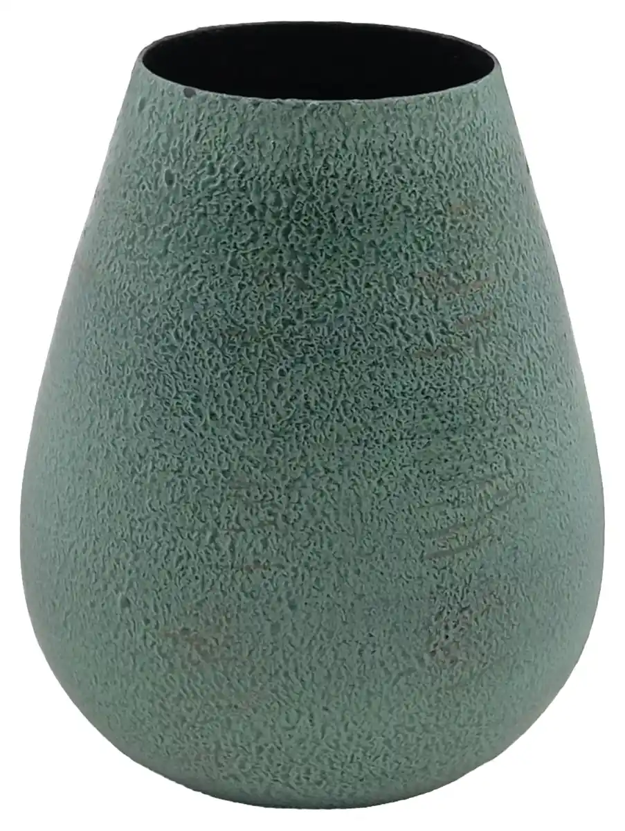 DEPOT Vase Beige Kunststoff Flaschenform Strukturmuster…