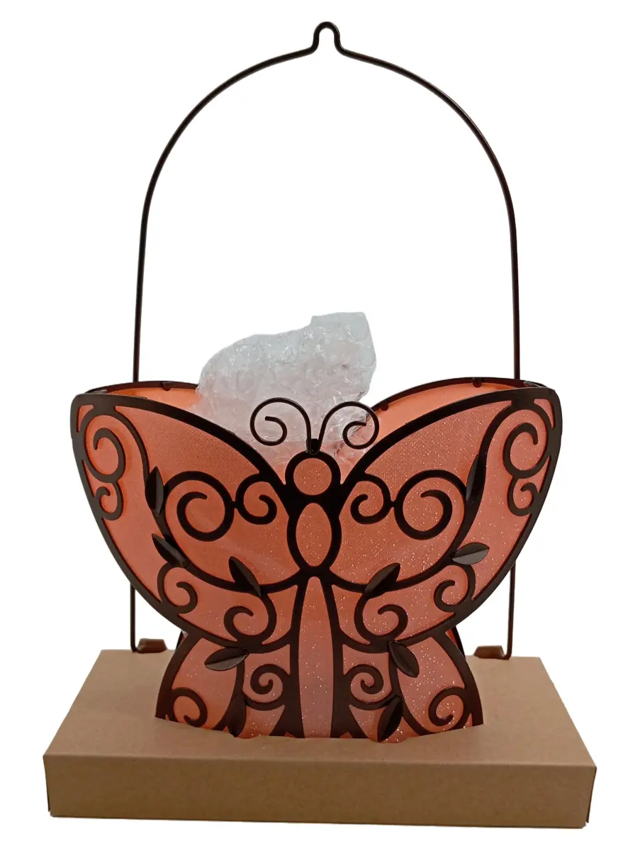 PARTYLITE Windlicht 30cm Teelichthalter Rosa Metall…