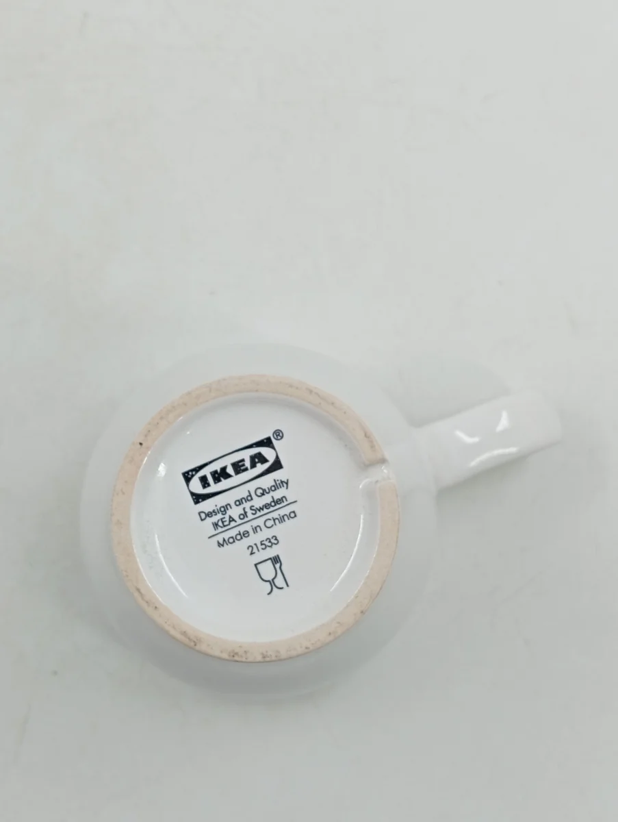 IKEA Tasse Weiß Keramik Uni Basic Alltag 1 Teile