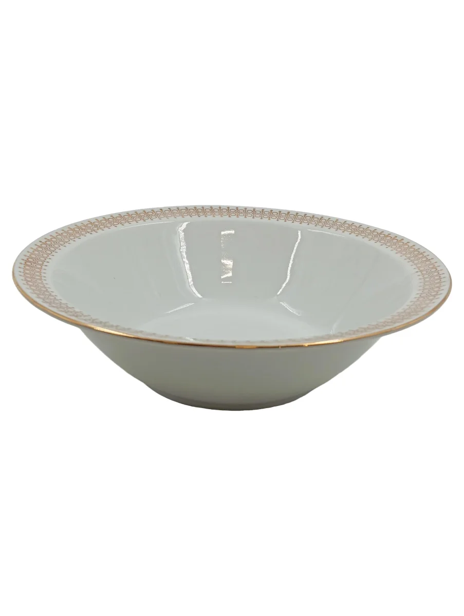 COLDITZ Servierschüssel Porzellan Weiß Goldrand 20 cm…