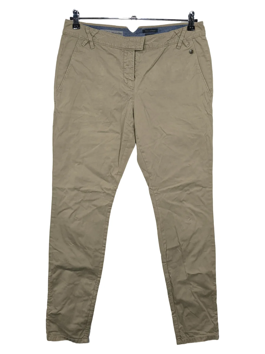 Damen Chino Stoffhose Charly Beige Gr. 40 Casual Baumwolle