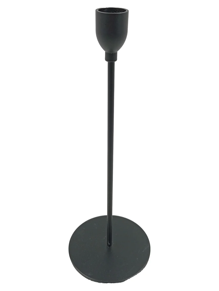 BOLTZE Kerzenhalter 28cm Schwarz Metall Kelchförmig Uni…