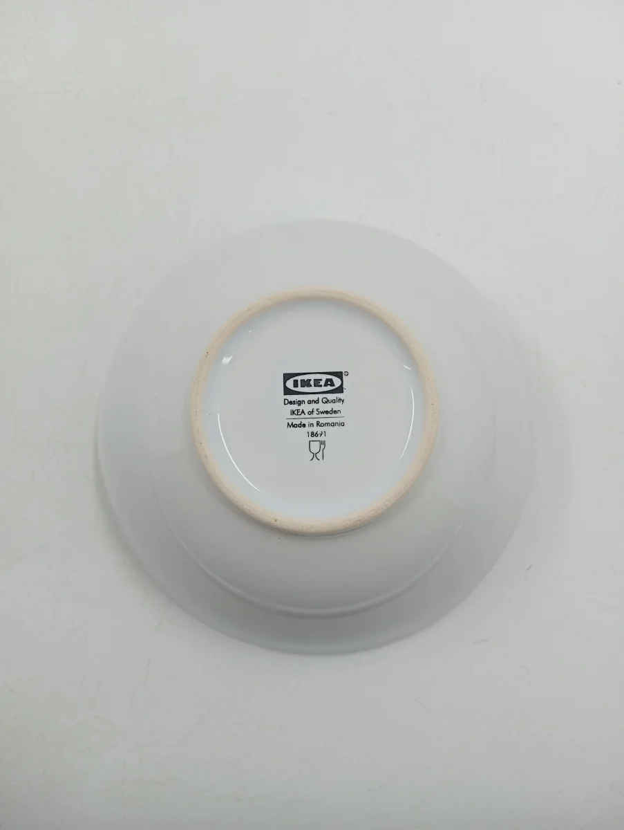 IKEA Servierschüssel Weiß Porzellan Uni Minimalistisch…